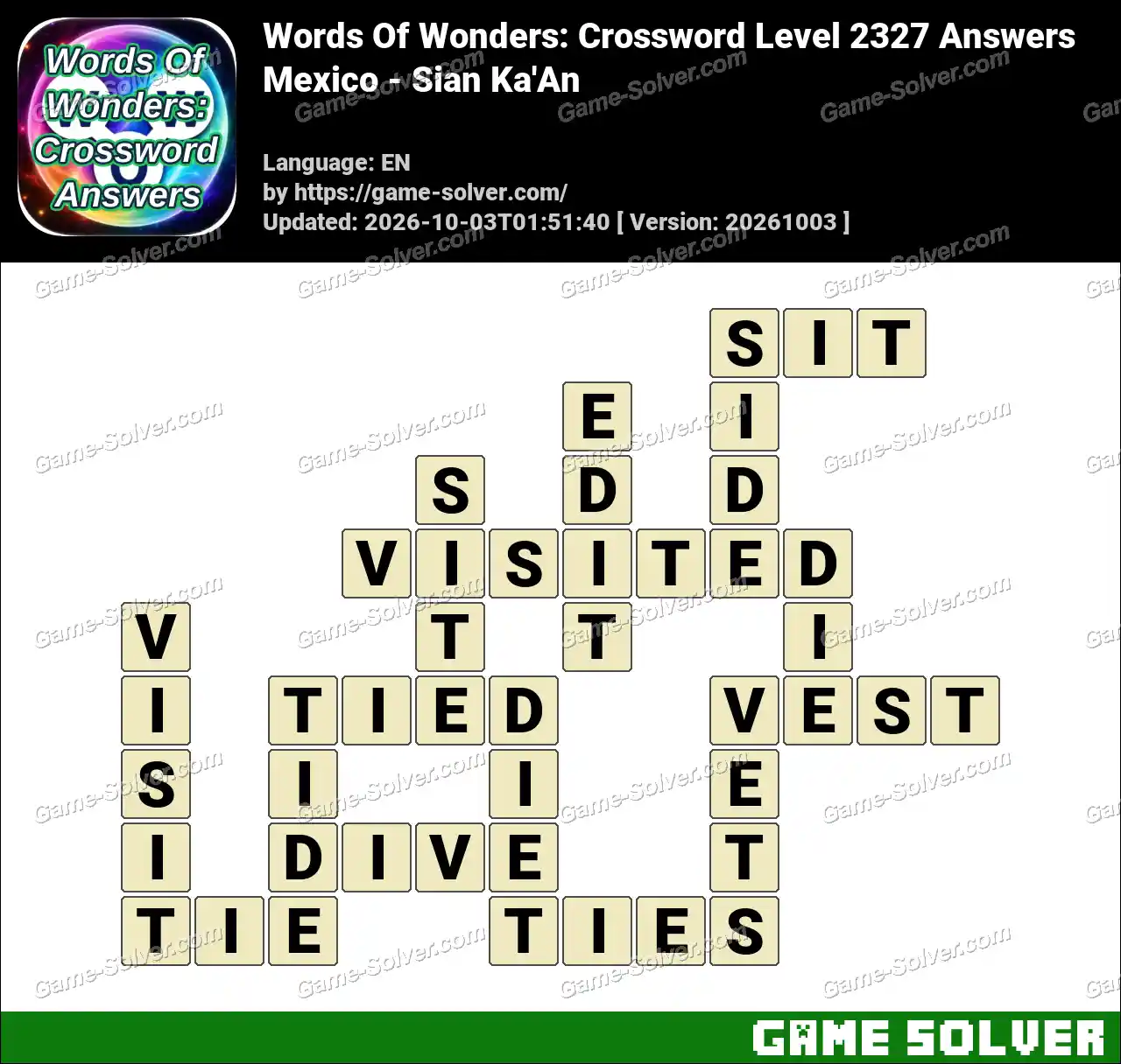 Words Of Wonders: Crossword Level 2327 Answers – Mexico – Sian Ka’An